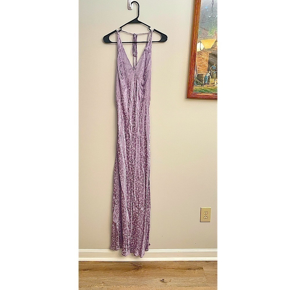NEW TOPSHOP Heart Jacquard Satin Slip Dress Size 8 NWOT - Picture 2 of 10